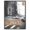 MCS Trendsetter 24x32 Poster Frame, Black High-Gloss Photo Frame for Wall-Mounted Vertical or Horizontal Display