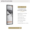 MCS Foundation 13.5x40 Poster Frame, Traditional Black Photo Frame for Wall-Mounted Vertical or Horizontal Display