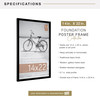 MCS Foundation 14x22 Poster Frame, Traditional Black Photo Frame for Wall-Mounted Vertical or Horizontal Display
