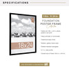 MCS Foundation 18x24 Poster Frame, Traditional Black Photo Frame for Wall-Mounted Vertical or Horizontal Display