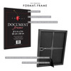 MCS Format 8.5x11 Diploma Frame 6-Pack, Black Photo Frame for Wall-Mounted or Tabletop Easel Display with Documents and Certificates