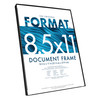 Image of a Format 8.5X11 Picture Frame Black Woodgrain (6-Pack)