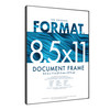 Image of a Format 8.5X11 Picture Frame Black Woodgrain (6-Pack)