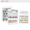 MCS Foundation 18x24 Poster Frame, Traditional White Photo Frame for Wall-Mounted Vertical or Horizontal Display