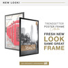 MCS Trendsetter 16x24 Poster Frame, Black High-Gloss Photo Frame for Wall-Mounted Vertical or Horizontal Display