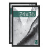 MCS Museum 24x36 Poster Frame 2-Pack, Onyx Photo Frame for Wall-Mounted Vertical or Horizontal Display