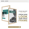 MCS Studio Gallery 16x24 Poster Frame, Natural Woodgrain Photo Frame for Wall-Mounted Vertical or Horizontal Display
