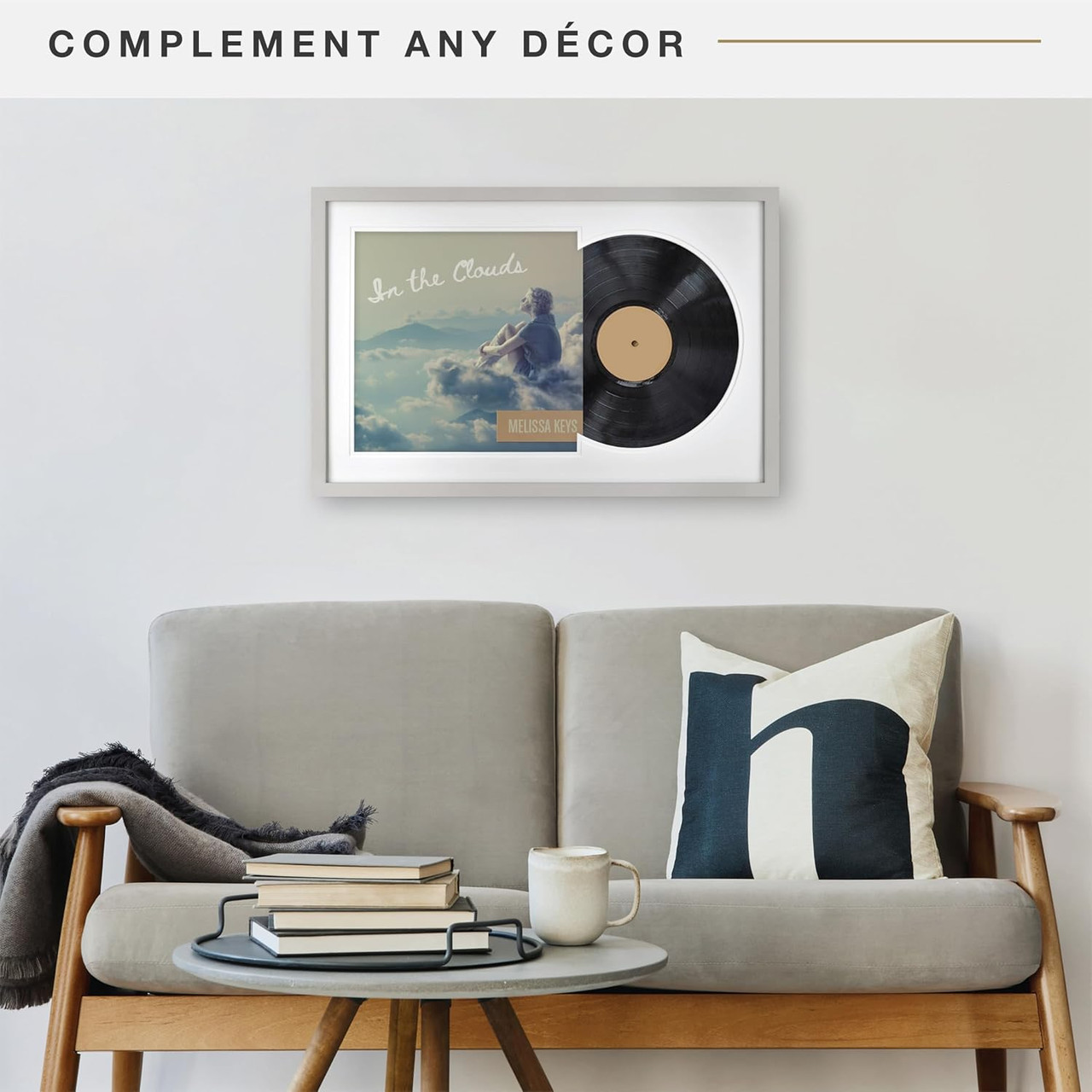 MCS Double Matte 16.5x25 Record Album Frame 1-Pack, Gray Finish