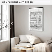 MCS Trendsetter 27x40 Movie Poster Frame, Black High-Gloss Photo Frame for Wall-Mounted Vertical or Horizontal Display