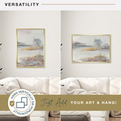 MCS Foundation 20x28 Poster Frame, Traditional Brass Photo Frame for Wall-Mounted Vertical or Horizontal Display