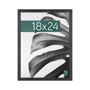 MCS Studio Gallery 18x24 Poster Frame, Black Woodgrain Photo Frame for Wall-Mounted Vertical or Horizontal Display