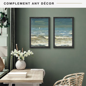 MCS Studio Gallery 14x22 Poster Frame 2-Pack, Black Woodgrain Photo Frame for Wall-Mounted Vertical or Horizontal Display