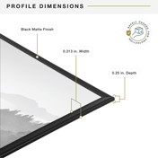 MCS Original 24x36 Poster Frame 2-Pack, Black Photo Frame for Lightweight Wall-Mounted Vertical or Horizontal Display