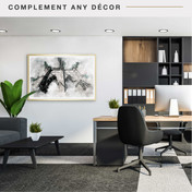 MCS Foundation 24x36 Poster Frame, Traditional Brass Photo Frame for Wall-Mounted Vertical or Horizontal Display