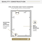 MCS Studio Gallery 18x24 Poster Frame, Natural Woodgrain Photo Frame for Wall-Mounted Vertical or Horizontal Display