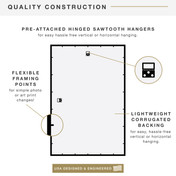 MCS Trendsetter 24x36 Poster Frame 2-Pack, Black High-Gloss Photo Frame for Wall-Mounted Vertical or Horizontal Display