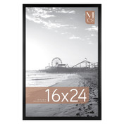 MCS Foundation 16x24 Poster Frame, Traditional Black Photo Frame for Wall-Mounted Vertical or Horizontal Display