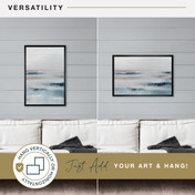 MCS Foundation 16x24 Poster Frame, Traditional Black Photo Frame for Wall-Mounted Vertical or Horizontal Display