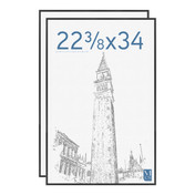 MCS Original 22.375x34 Poster Frame 2-Pack, Black Photo Frame for Lightweight Wall-Mounted Vertical or Horizontal Display