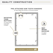 MCS Studio Gallery 24x36 Poster Frame, Natural Woodgrain Photo Frame for Wall-Mounted Vertical or Horizontal Display