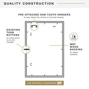 MCS Studio Gallery 27x40 Movie Poster Frame, Black Woodgrain Photo Frame for Wall-Mounted Vertical or Horizontal Display