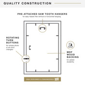 MCS Studio Gallery 12x18 Picture Frame, Black Woodgrain Photo Frame for Wall-Mounted Vertical or Horizontal Display