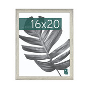 MCS Studio Gallery 16x20 Poster Frame, Gray Woodgrain Photo Frame for Wall-Mounted Vertical or Horizontal Display