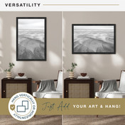 MCS Museum 24x36 Poster Frame, Onyx Photo Frame for Wall-Mounted Vertical or Horizontal Display