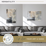 MCS Foundation 24x36 Poster Frame, Traditional White Photo Frame for Wall-Mounted Vertical or Horizontal Display