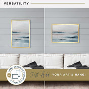 MCS Foundation 16x24 Poster Frame, Traditional Brass Photo Frame for Wall-Mounted Vertical or Horizontal Display