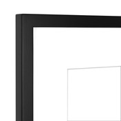 MCS East Village 18x18 Matted Square Picture Frame 2-Pack, Black Photo Frame for Wall-Mounted Display with 12x12 Photo Opening