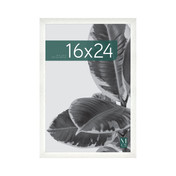 MCS Studio Gallery 16x24 Poster Frame, White Woodgrain Photo Frame for Wall-Mounted Vertical or Horizontal Display