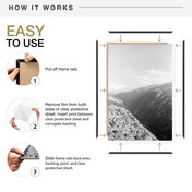 MCS Original 18x24 Poster Frame 6-Pack, Black Photo Frame for Lightweight Wall-Mounted Vertical or Horizontal Display