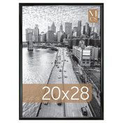 MCS Trendsetter 20x28 Poster Frame, Black High-Gloss Photo Frame for Wall-Mounted Vertical or Horizontal Display