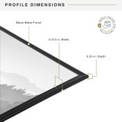 MCS Original Poster Frame Black Lightweight Vertical & Horizontal Wall Hanging Large Picture Frame for Posters, Art Prints & Gallery Wall