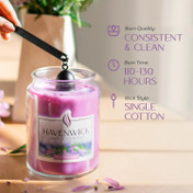 Havenwick First Bloom 22oz Soy Blend Jar Candle, Long-Lasting Fragrance, Large Glass Jar Candle for Home & Gifting