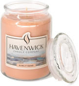 Havenwick Sunlit Sand 22oz Soy Blend Jar Candle, Long-Lasting Fragrance, Large Glass Jar Candle for Home & Gifting