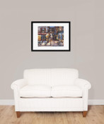 MCS 18x24 Puzzle Frame 1-Pack, Black Finish, Wall-Mounted Vertical or Horizontal Display for Finished Puzzles