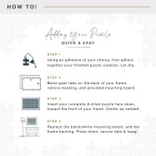 MCS 20x27 Puzzle Frame 1-Pack, White Finish, Wall-Mounted Vertical or Horizontal Display for Finished Puzzles