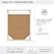 MCS 23x18 2-Door Medicine Cabinet Organizer, White Finish, Wall-Mounted Bathroom Storage Cabinet