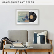 MCS Double Matte 16.5x25 Record Album Frame 1-Pack, Gray Finish, Wall-Mounted Display for LP Vinyl Records and Album Jackets