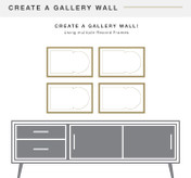 MCS Double Matte 16.5x25 Record Album Frame 1-Pack, White Finish, Wall-Mounted Display for LP Vinyl Records and Album Jackets