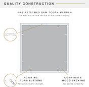 MCS Single Matte 15x15 Record Album Frame 1-Pack, Black Finish, Wall-Mounted Display for LP Vinyl Records and Album Jackets