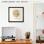 MCS Single Matte 15x15 Record Album Frame 1-Pack, Black Finish, Wall-Mounted Display for LP Vinyl Records and Album Jackets