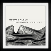 MCS Single Matte 15x15 Record Album Frame 1-Pack, Black Finish, Wall-Mounted Display for LP Vinyl Records and Album Jackets
