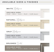 MCS Ezra 22.66x28.66 Wall Mirror, Brushed Nickel Finish, Vertical or Horizontal Wall-Mounted Display