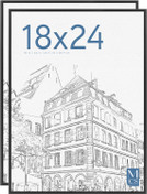 MCS Original 18x24 Poster Frame 2-Pack, Black Finish, Wall-Mounted Vertical or Horizontal Display