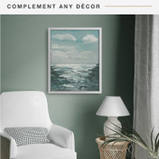 MCS Canvas Float 16x20 Float Frame 1-Pack, White Finish, Wall-Mounted Vertical or Horizontal Display for Canvas Paintings