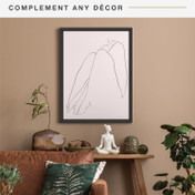 MCS Canvas Float Frames 18x24 Frame, Black Frame for Finished Canvases, Vertical & Horizontal Wall Hanging Large Frame with Adhesive for Canvas Paintings (1-Pack)