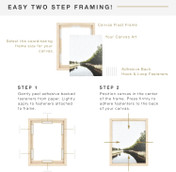 MCS Canvas Float 18x24 Float Frame 1-Pack, Natural Woodgrain Finish, Wall-Mounted Vertical or Horizontal Display for Canvas Paintings